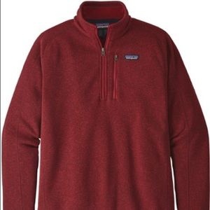 Patagonia Red Fleece Quarter Zip Medium